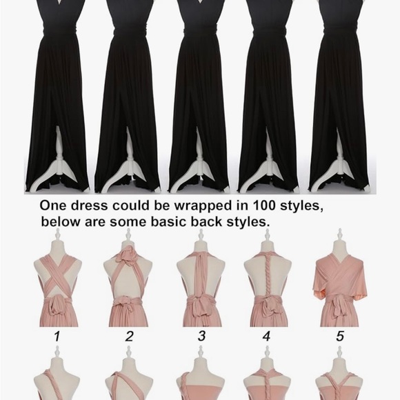 Black Sleeveless Maxi Dress with Plunging V-neckline - Picture 2 of 5